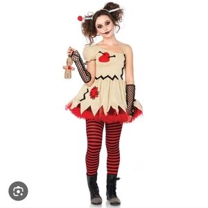 Spirit Leg Avenue Voodoo Queen Halloween Costume Dress Juniors XL (12-14) EUC